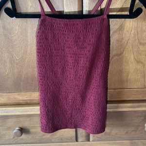 Hollister maroon tank top size S